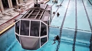 Underwater Helicopter Egress Training • Helo Dunker [upl. by Arutnev522]