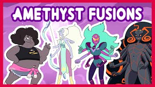 Every Amethyst Fusion Ever  Steven Universe  Steven Universe Future [upl. by Wylde]