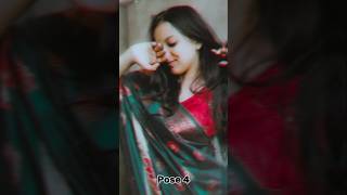 Snapchat Saree Selfie Poses 💫  Elegant Saree Poses  Snapchat Selfie  Hidden Face  shorts pose [upl. by Annert]