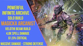 Powerful Magicka Arcanist Solo Build for Infinite Archive in ESO [upl. by Zebapda]