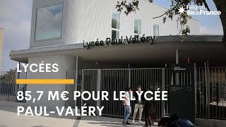 Le lycée neuf PaulValéry et sa demipension inaugurés [upl. by Ecyt]