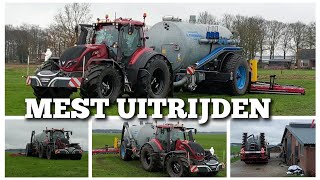 MEST UITRIJDEN  Mestkelders vol  Het land nat  Boer Gerrit vlogt [upl. by Ettenay]