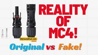 Reality of Mc4 Connectors Original Vs Fake [upl. by Samaj]