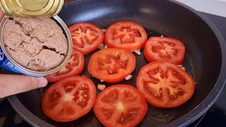 Vous avez des tomates et du thon en conserve à la maison  Recette facile et rapide😋 [upl. by Tasiana]