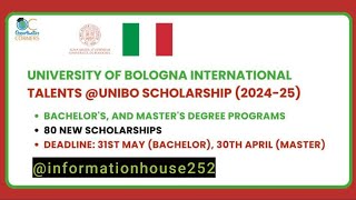 How to Apply for University of Bologna Scholarship 2024  How to apply for Italy Scholarship 2024 [upl. by Saerdna175]