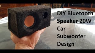 DIY Bluetooth Speaker 20W Car Subwoofer Design chip Yamaha YDA138 [upl. by Hatty]