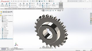 solidworks tutorial sprocket part 86 [upl. by Vaasta]