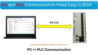 delta plc rs232 communication with pc  pc to plc communication  plc to laptop communication [upl. by Neeloj643]