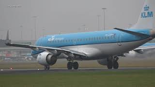 Embraer ERJ190STD ERJ190100 PHEZM KLM Cityhopper Schiphol EHAM 15 Jan 2022 [upl. by Ramon]