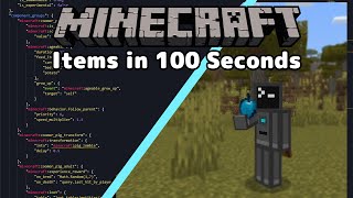 Custom Items In 100 Seconds  Bridge V2  Minecraft Bedrock Addons [upl. by Lattonia249]