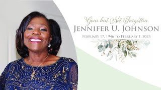 Celebrating the Life of Jennifer U Johnson [upl. by Barny]