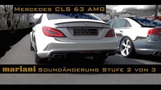 SoundTuning CLS 63 AMG Sportauspuff Sound by mariani [upl. by Selina]