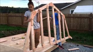 DIY shed 10x12 barn style [upl. by Renick]