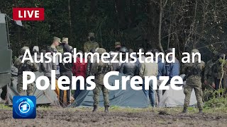 Polen Geflüchtete sitzen an Grenze zu Belarus fest [upl. by Child]