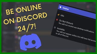 How to Stay Online 247  Discord [upl. by Irret]