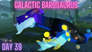 I survived 50 DAYS as GALACTIC BAROSAURUS  Dinosaur Simulator [upl. by Bihas]