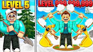 snow ❄️ shoveling simulator in robloxgaming adventure [upl. by Nesahc]