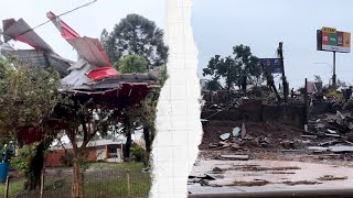 Lugar de maior destruição pelas enchentes em Lajeado no RS [upl. by Helenka]