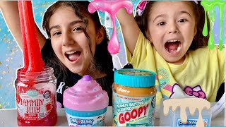 FOOD SLIME vs REAL FOOD Challenge slime youtubekids funny [upl. by Sitof]