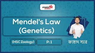 Genetics part 1  Important terms  Mendels Law  HSC Zoology  Fahad Sir [upl. by Nitnerb]