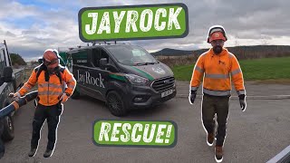 CALLED IN THE BACKUP  JAYROCK RESCUE  Diary of a 21 Year Old Landscape Business owner EP4 UK [upl. by Madox953]