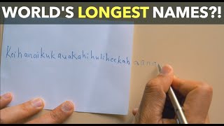 Worlds Longest Names [upl. by Damon]