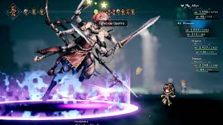 Octopath Traveler  Winnehild Warbringer Boss Battle DLVL 50 Warmaster Job Unlock [upl. by Anitreb]