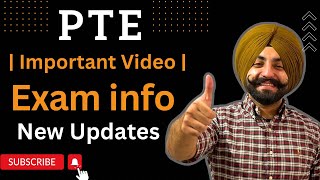 PTE exam new updates Exam information  Gurwinder Sir [upl. by Ladnyc]