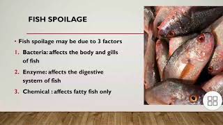 what are the factors of fish spoilage how does fish gets spoils [upl. by Atterehs]