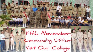 Commanding Officer Visit Our College trending vlog ncc highlights longvlog shrabaslifestyle [upl. by Cressi]