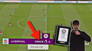 SCORING THE MOST GOALS POSSIBLE IN A FIFA 22 MATCH WORLD RECORD [upl. by Christian]