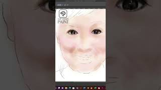 Clip Studio Paint Portrait Painting xppen vs wacom [upl. by Korrie374]