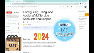 Configuring Using and Auditing VM Service Accounts and Scopes  qwiklabs  coursera [upl. by Safoelc473]