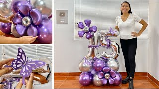 Como hacer un Bouquet de Globos para 15 años  🎉15th Birthday Balloon Bouquet 🎉 [upl. by Richella]