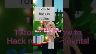 Tutorial on how to hack roblox accounts [upl. by Terrence]