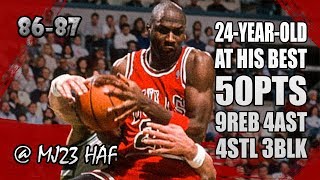 Michael Jordan Highlights vs Bucks 19870413  50pts Doing Sick Moves Clutch in 4th Quarter [upl. by Engelhart]