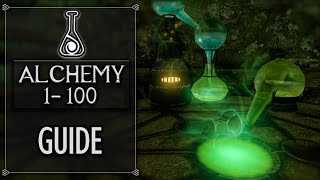 Skyrim  Level Up Alchemy To 100 FAST 2024 [upl. by Nomi916]