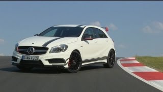 PL MercedesBenz A 45 AMG i CLA 45 AMG  pierwsza jazda [upl. by Alyahc]