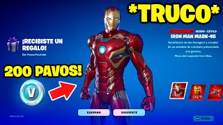 TRUCO Como CONSEGUIR la SKIN de IRON MAN MARK45 por 200 PAVOS en LA TIENDA de FORTNITE 🔥🤑 [upl. by Sudhir]