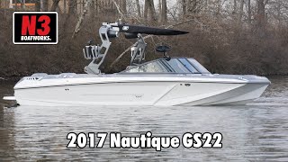 2017 Nautique GS22  Mystic White  On Water  N3 Boatworks [upl. by Aiciram]