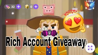 Rich Account Giveaway  Blockman Go [upl. by Ymmas]