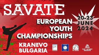 Savate  European Youth Championships 22 June 2024  Ring 2 [upl. by Suravart]