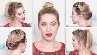 Coiffures pour tous les jours ✿ Chignon cheveux mi long simples et rapides [upl. by Ernesto]