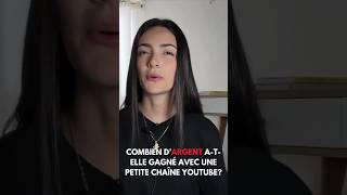 Combien  dargent ça raporte une petite chaîne Youtube Ça sourprend [upl. by Gordie]