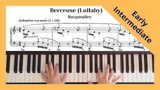 Burgmuller  Berceuse Lullaby Op 109 No 7 Early Intermediate Level [upl. by Carlo]