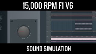 What if current F1 engines revved to 15000 rpm  An FL Studio sound simulation [upl. by Enilrae]