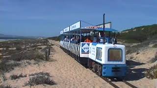 Transpraia Beach Railway SW of Lisbon 1997 [upl. by Amlev239]