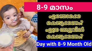 89 Month Baby Food ChartProtein Foods Weight GainingDetailed Diet PlanMalayalam [upl. by Esimaj]