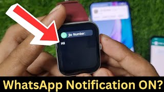 How To Turn On WhatsApp Notification In Ambrane Smart Watch [upl. by Copeland156]