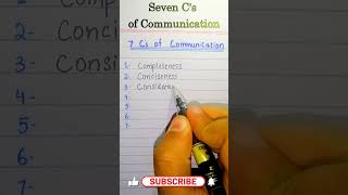 seven Cs of communication  7 Cs of Communication shorts selfeducation [upl. by Cline]